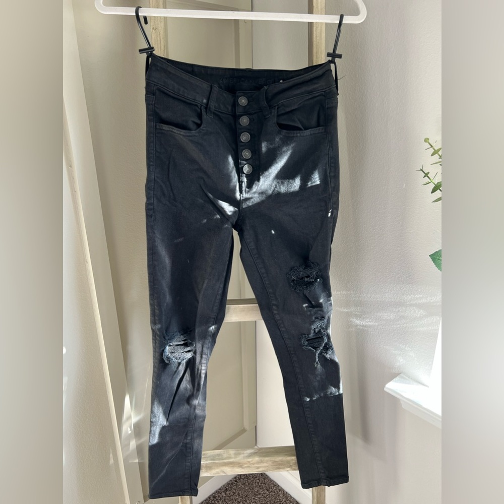 American Eagle- Next Level Stretch Black Jeans